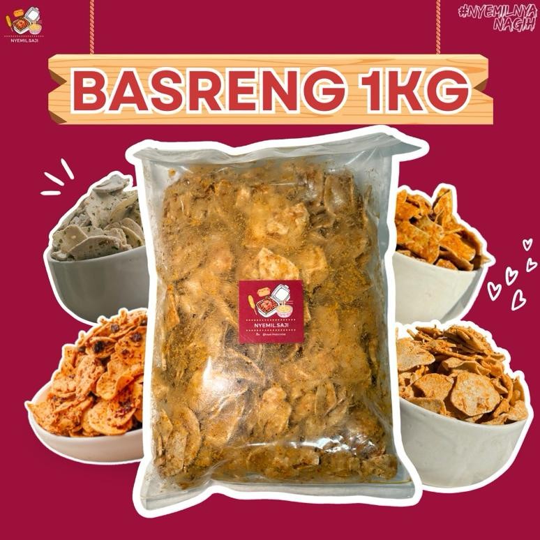 

[JUMBO 1KG] BASRENG DAN CEMILAN 1 KG VIRAL @Nyemil.saji