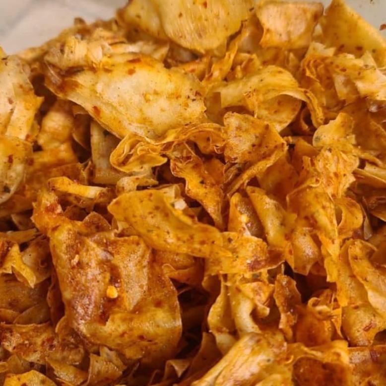 

Keripik Viral/Keripik Singkong Kriwil 1kg Extra Pedas Dan Gurih