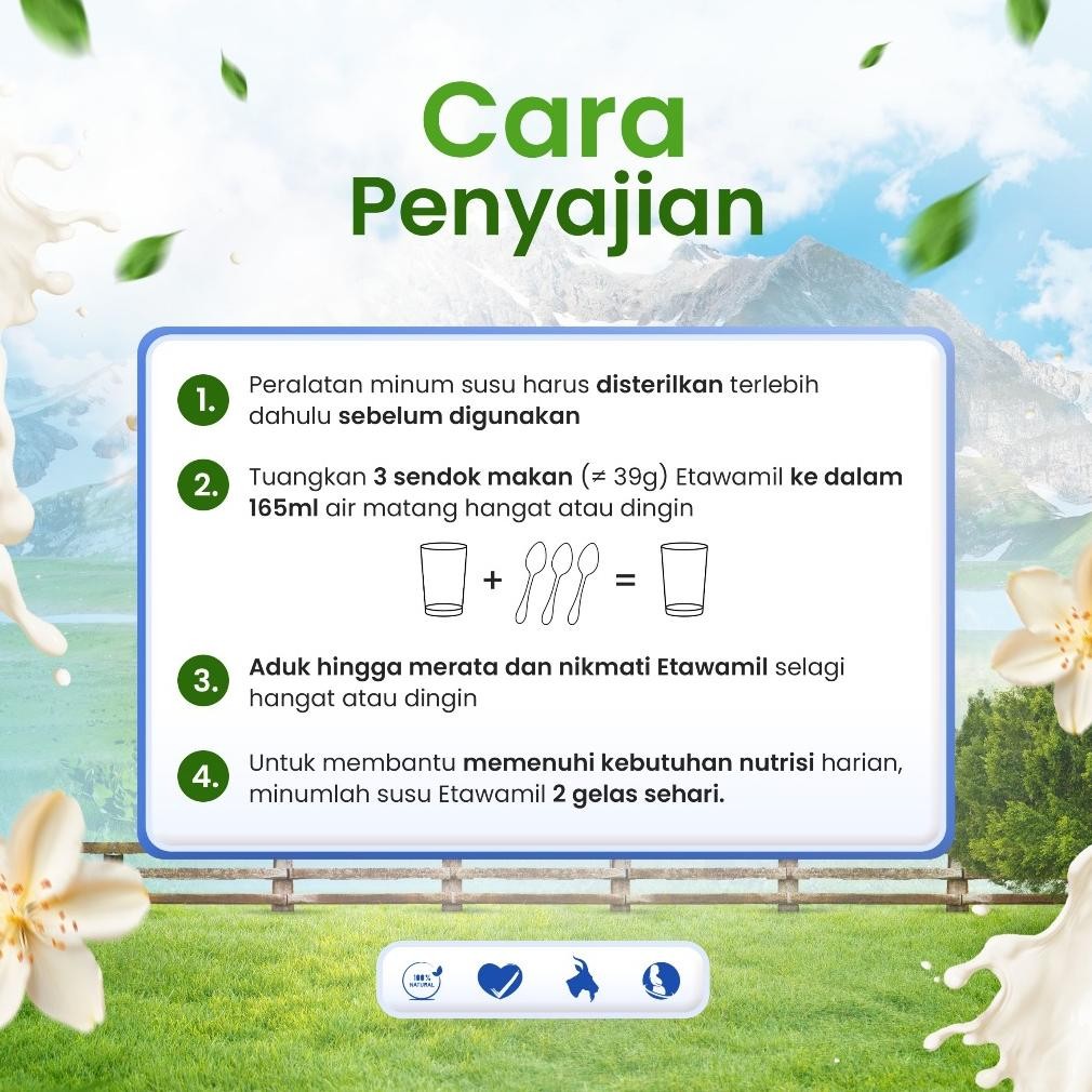 

Etawamil Weight Gain - Susu Gemuk Penambah Berat Badan & Nafsu Makan Halal BPOM 1000 Gram 1 KG