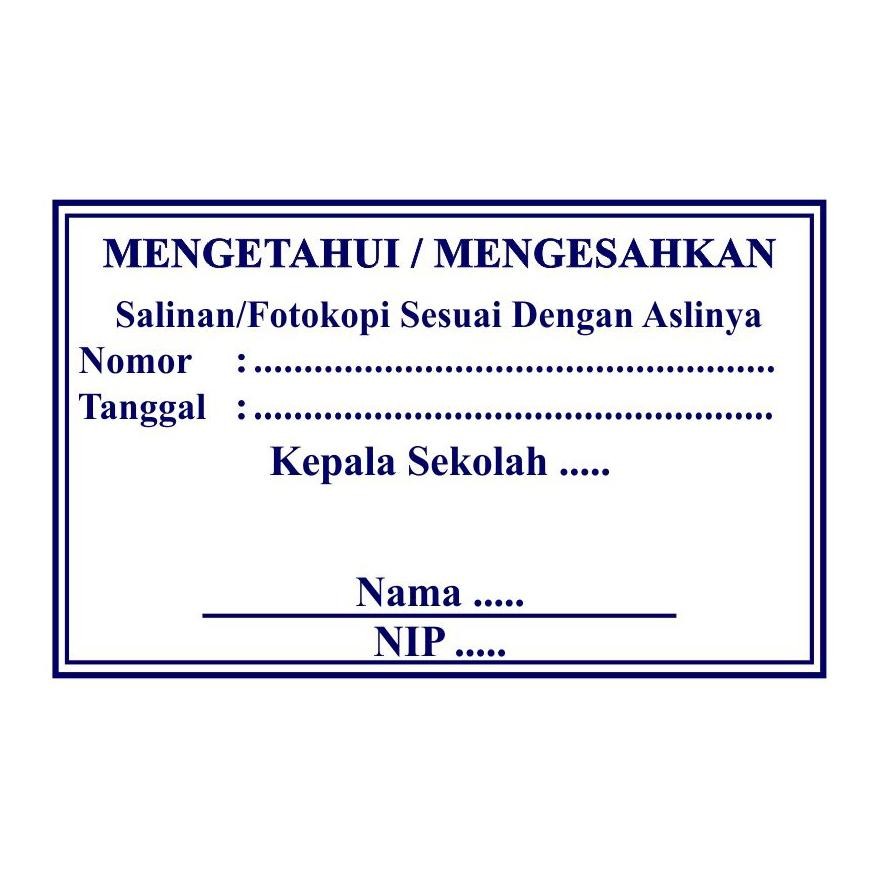 

Stempel Legalisir atau Size Besar