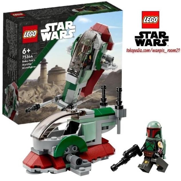 LEGO STAR WARS 75344 Boba Fett's Starship Microfighter - Lego Pesawat