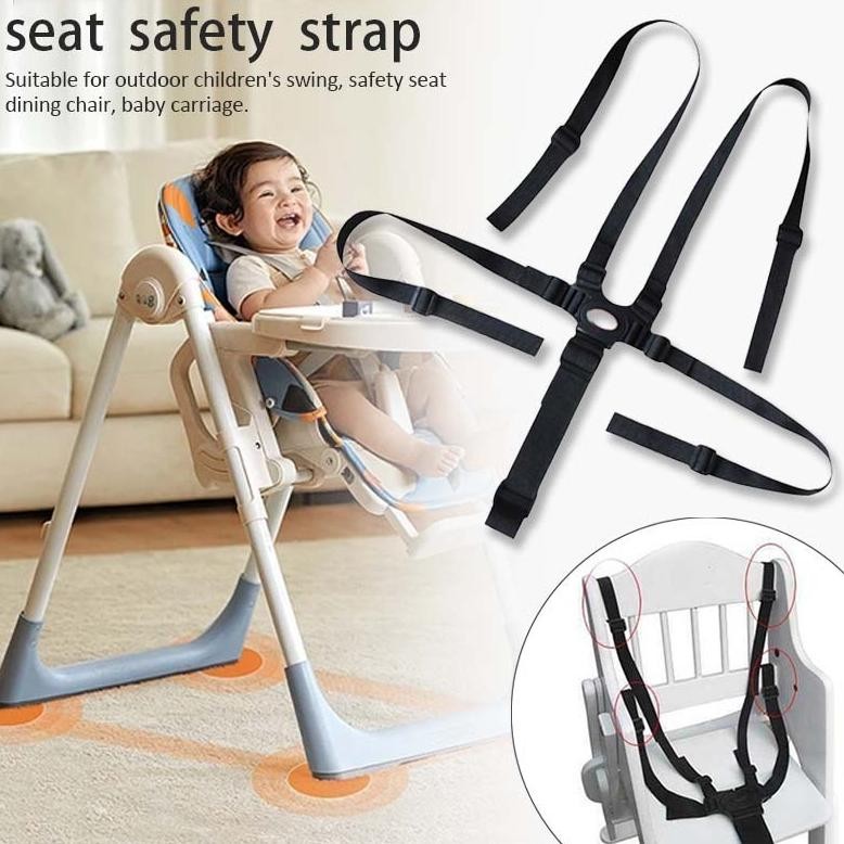 Sabuk Pengaman Stroller Bayi 5 Titik Adjustable Seat Belt Baby Chair Bayi Seat Belt Baby Chair Akses