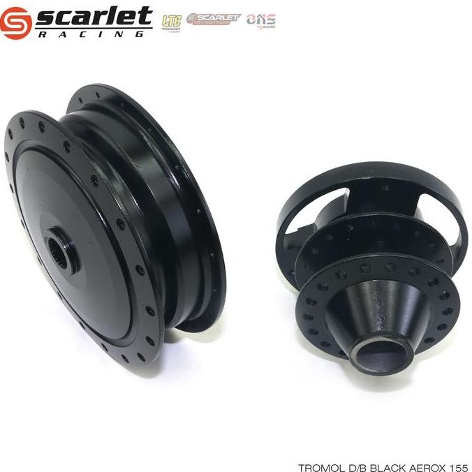 Scarlet Racing - Tromol Depan Belakang Motor Motorcycle Aerox 155