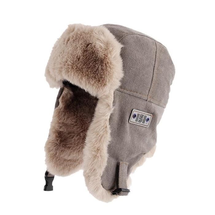 Topi Winter Ushanka Rusia Bomber Russian Warm Outdoor Ski Hat Earmuff Original Dan Terpercaya