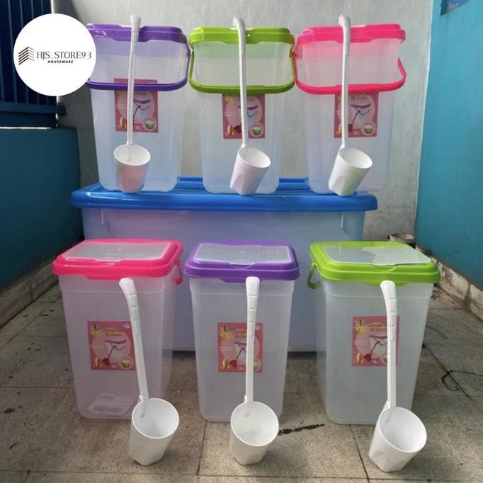 

Tempat es buah + gayung lovenia 25 Liter dan 15 liter / aquarium es buah / tempat es kelapa ln