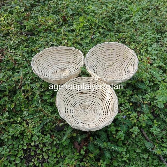 (Allthebest) keranjang rotan mini sarang rotan mangkok rotan keranjang buah