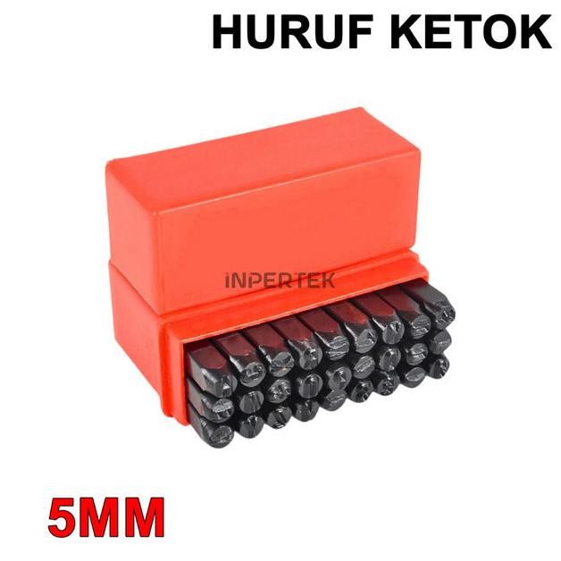 

Huruf Ketok 5mm Letter Punch Set 5 mm Pahat Stamp Drip Stempel