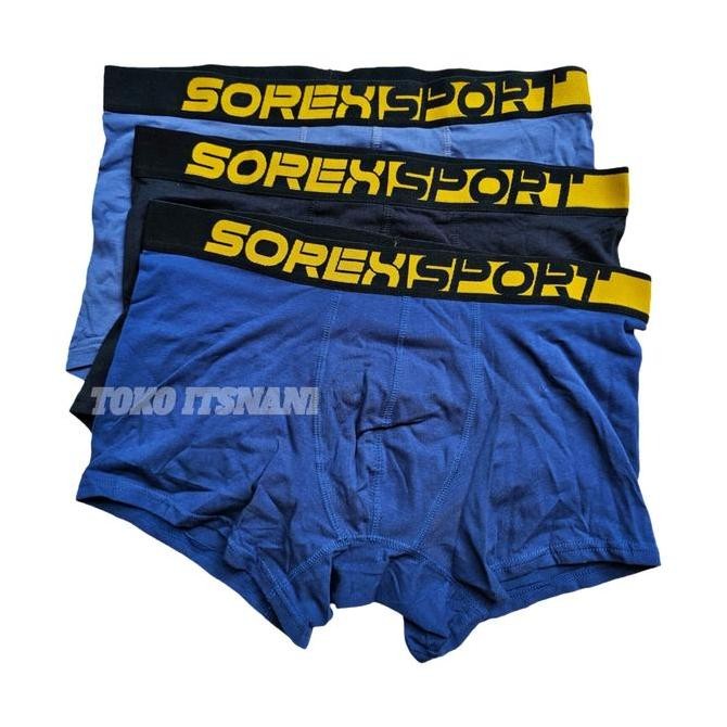 Terbaru Boxer Pria Premium Sorex 3011 | Celana Dalam Bokser Pria Sorek Bahan Katun Best Quality