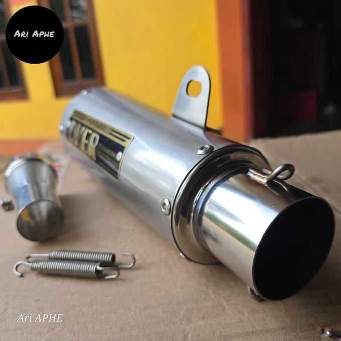 Slincer Silincer Knalpot Over Racing Gp Rs Original Endcap Titanium Terbaru