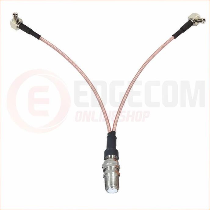 Pigtail Modem Mifi E8372, E5573, E5577, Orbit Max F Female To Ts9 Dual New Stok