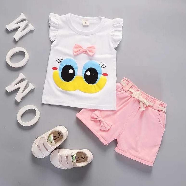 Baju Anak Perempuan_Setelan Santai Anak_DuckSet Usia 1-5 Tahun AST