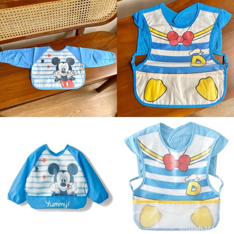 Bib Anak 3D Waterproof Celemek Anak Makan Premium Quality Karakter Anna Woody Rapunzel Donald Mickey