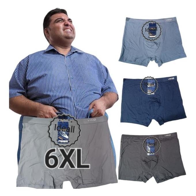 3pcs Celana dalam Boxer Super jumbo / Daleman Pria jumbo / Boxer cowok