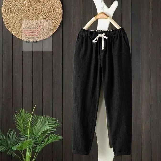 Celana Pria Linen Panjang Premium//Linen Long Pants//Celana Pantai