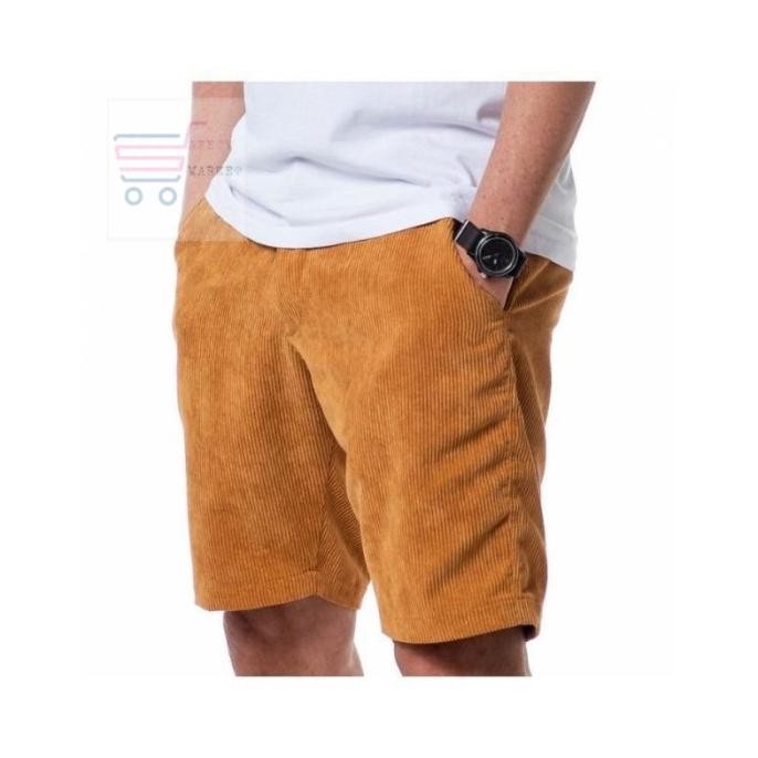 Celana pendek pria brotshot corduroy 27-38 Celana corduroy pendek pria