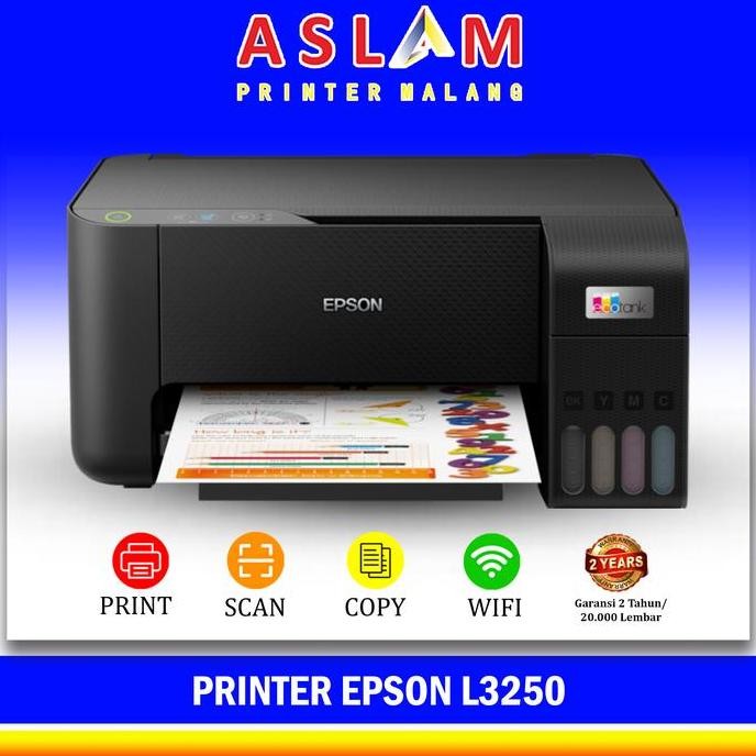 Printer Epson Ecotank L3210 All-In-One Pengganti Printer Epson L3110 New Stok