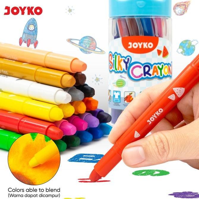 

Silky Crayon Krayon Halus Joyko SLC-B Warna Colors cm