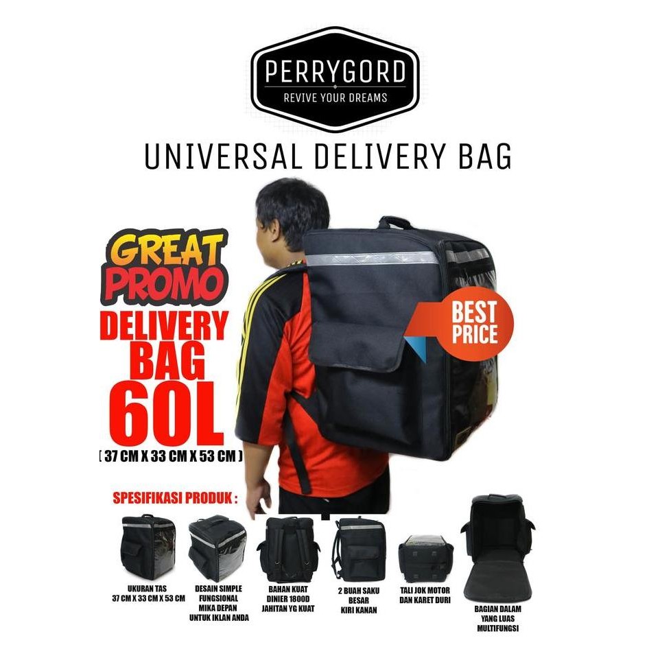 Tas Kurir Tas Ransel Jumbo  Tas Delivery Jumbo Hemat