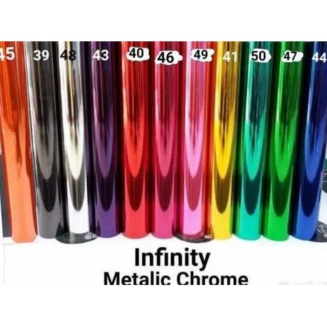 

HOT SALE Sticker Infinity Metalic Chrome 45 Cm ( Meter )