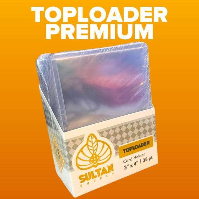 

JUAL Sultan 35 pt Clear Premium Toploader 3x4