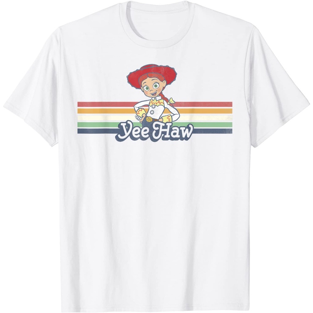 Kaos Anak 3D Toy Story Jessie Cowgirl Rainbow Stripe Yee Haw - Kaos Anak 3D Baju Anak Unisex - Kazza