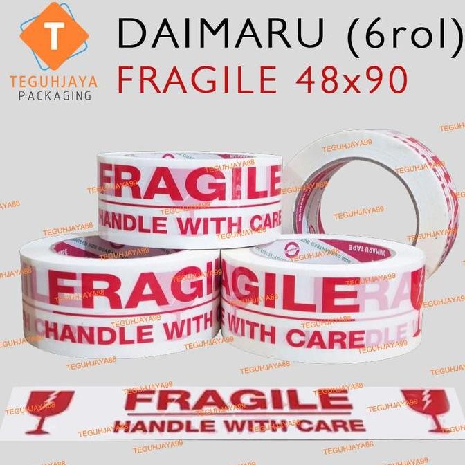 

DISKON Lakban / Isolasi / Selotip Fragile Daimaru 48mm x 90