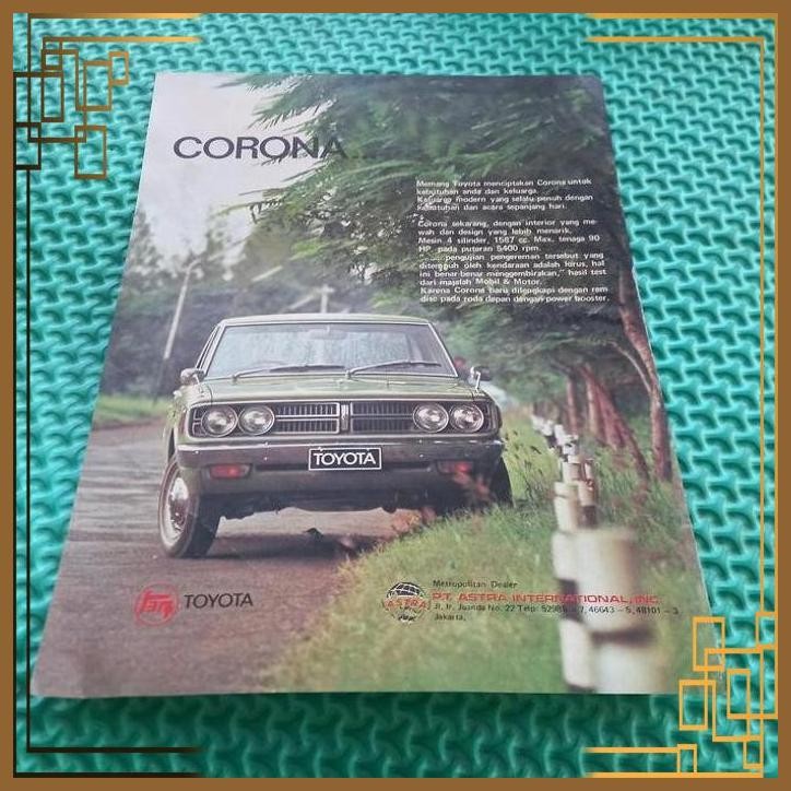 [RBM] POTONGAN IKLAN DARI MAJALAH TOYOTA CORONSA 1974