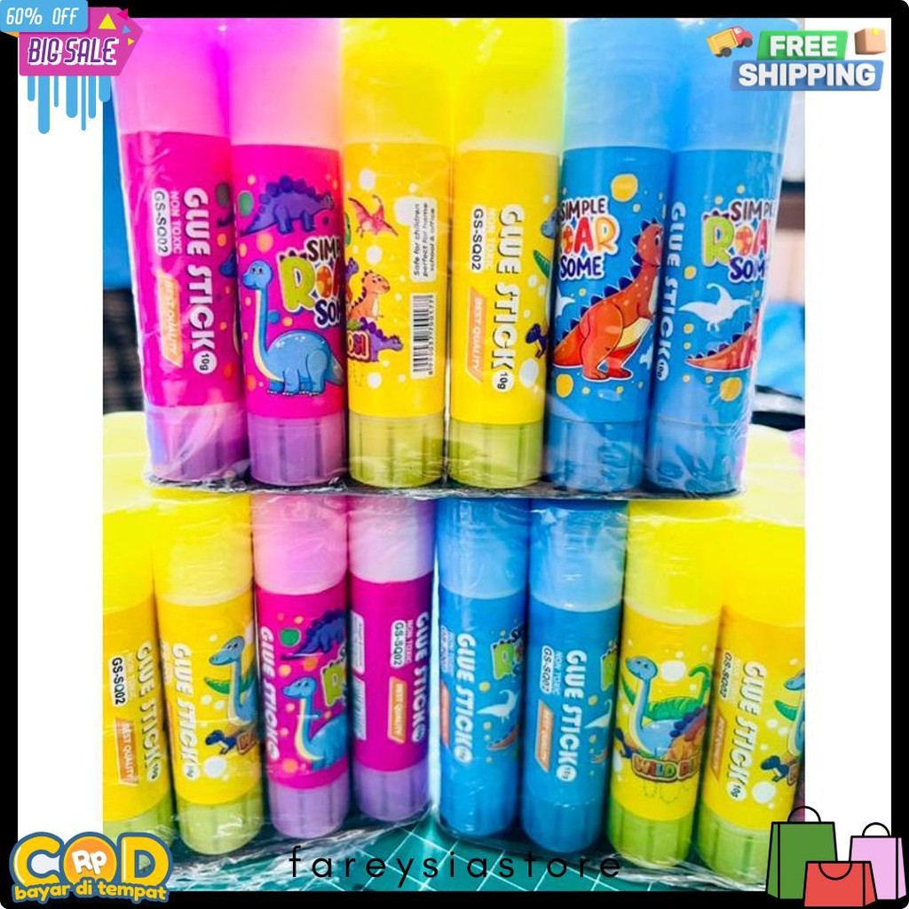 

( 1 Pack ) Glue Stick Lem Stik Murah Karakter 10 Gram Squeezy Animasi Kecil 1 Pack Isi 24 Biji Flash Sale! Diskon Hingga 70%