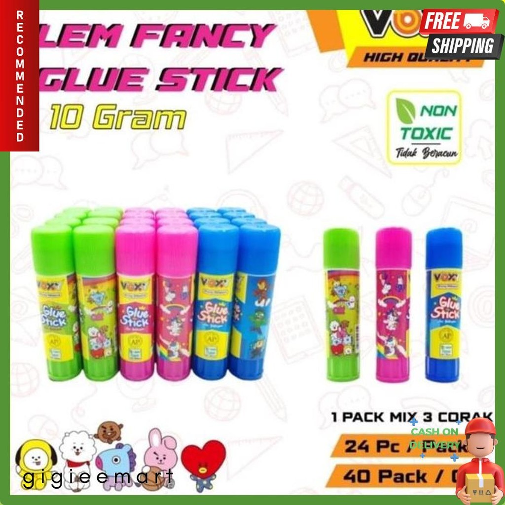 

(24Pc) Lem Stik Kecil 10 Gram / Glue Stick Fancy 10 Gram / Lem Murah Fancy / Lem Kertas Non Toxic Terlengkap Dan Termurah