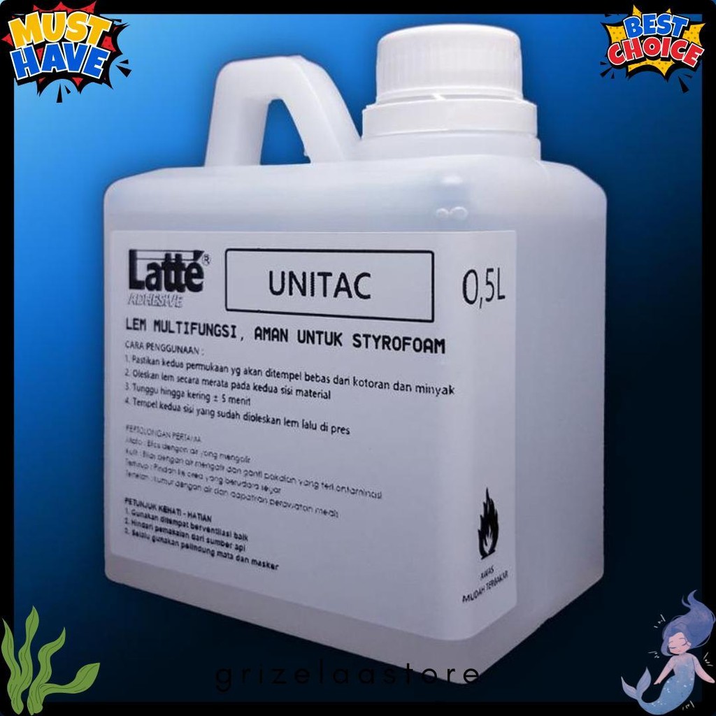 

Jual Lem Styrofoam Cair Latte Unitac 500 Gr Untuk Gabus Prakarya Diskon