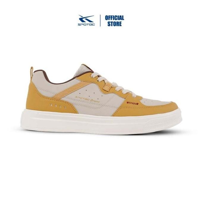 Spotec Sneakers Wonka Sepatu Sneakers Pria Wanita - Putih Tulang Mustard
