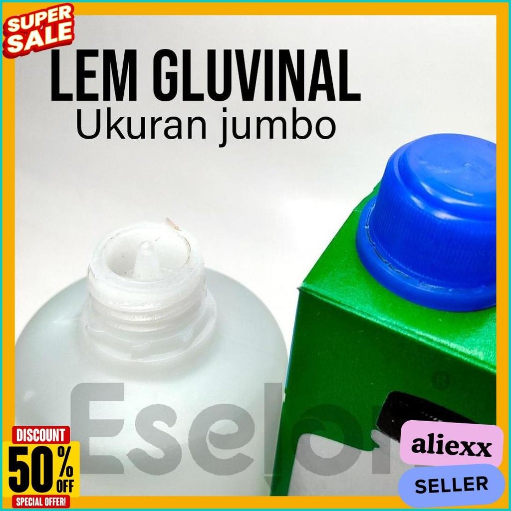 

Lem Gluvinal 500Ml Jumbo / Lem Kertas / Lem Gluvinal Untuk Slime Terlengkap Dan Termurah