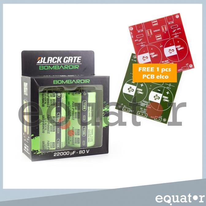 Murah 22000Uf 80V Capacitor Elco Bombardir / Kapasitor Elko Bell (2 Pcs)