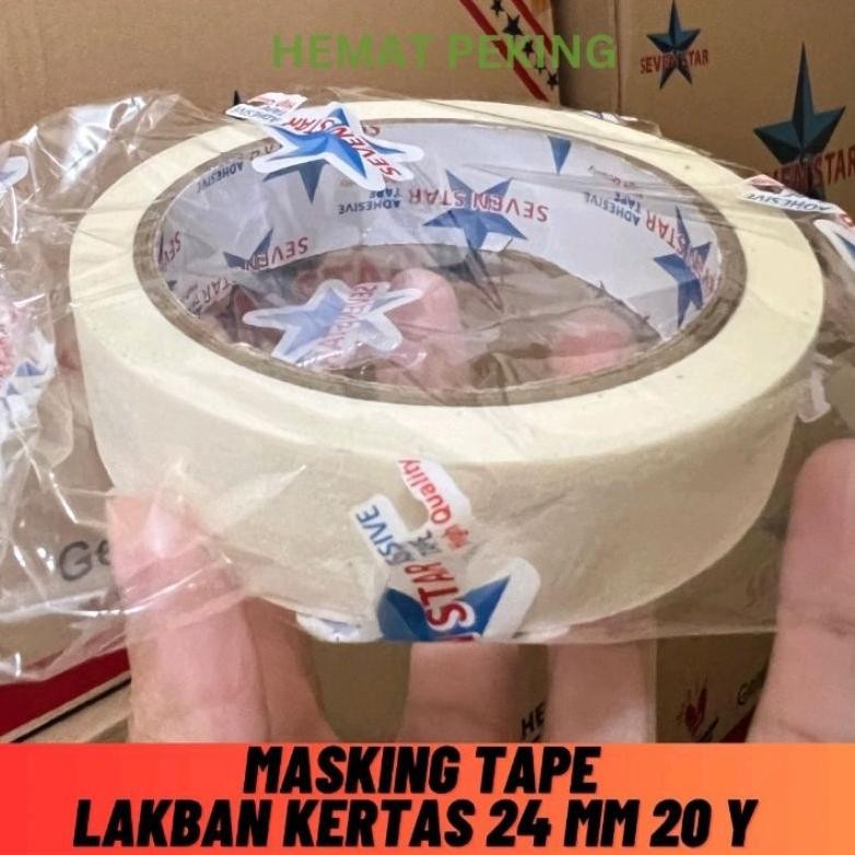 

Viral Lakban Kertas | Masking Tape 24 Mm 20 Y Paket Isi 12 Pcs Pel-116