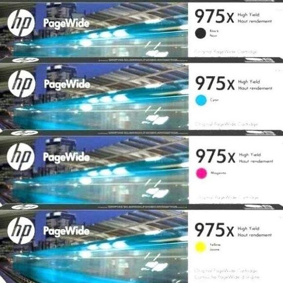 Tinta Cartridge Hp 975X Black 975X Cyan 975X Yellow Magenta Original - New Stok