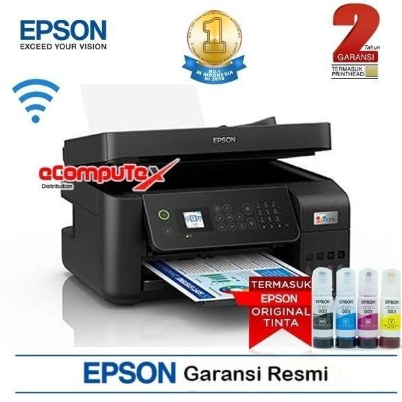 Printer Epson L 5290 / L5290 A4 Psc Fax Wifi Direct Adf Resmi New Stok