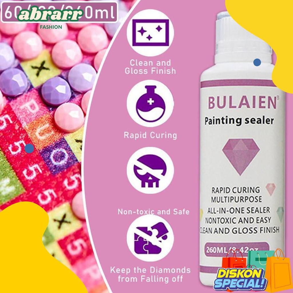 

260Ml Lem Lukisan Diamond Painting Glue Wax Lem 5D Pelindung Lukisan Glue Tahan Air Permanent Hold Shine Effect Sealer Brightener Untuk Kerajinan Tangan Terlaris! Produk Ini Banyak Dicari