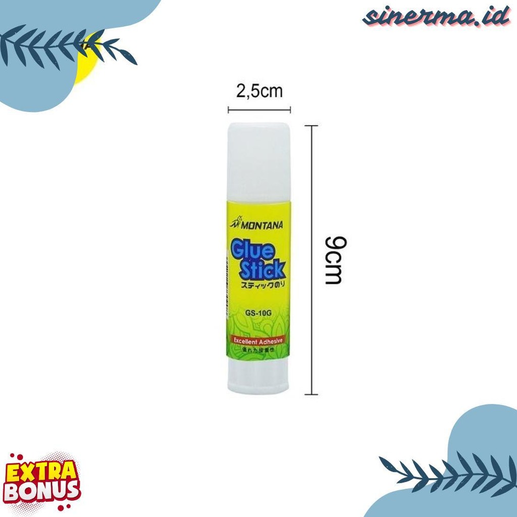 

[ 24 Pcs ] Montana Glue Stick / Lem Batang Montana Gs-10 / 10Gr Terlaris! Produk Ini Banyak Dicari