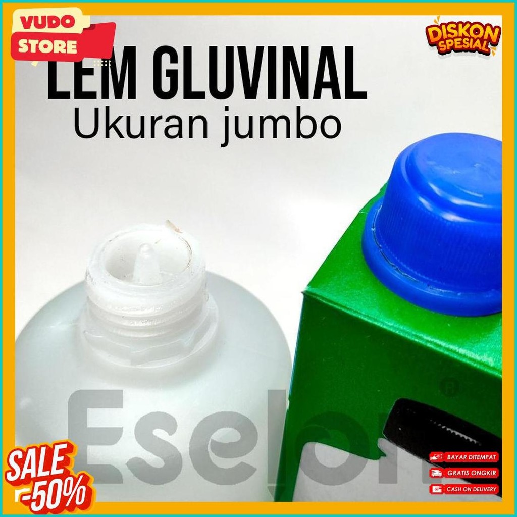 

Lem Gluvinal 500Ml Jumbo / Lem Kertas / Lem Gluvinal Untuk Slime Terlengkap Dan Termurah