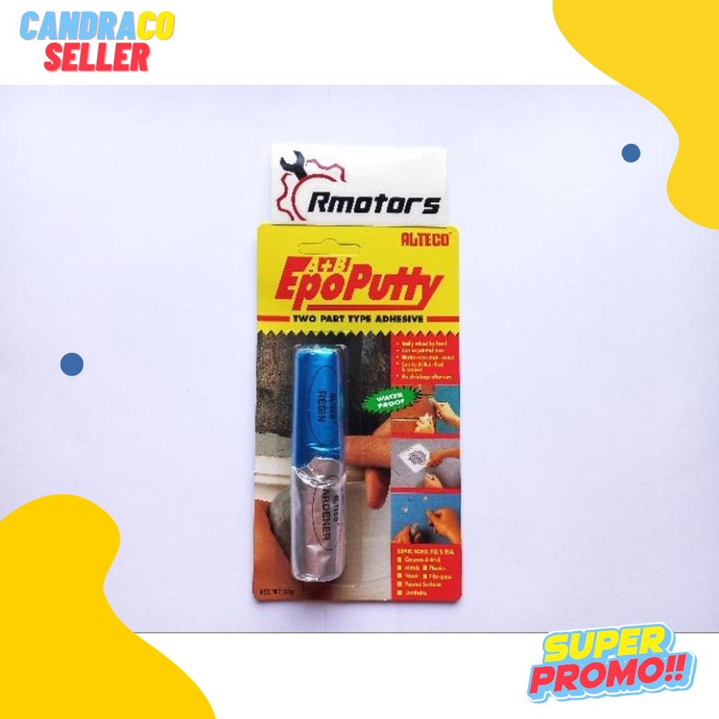 

Lem Epoputty Epo Putty Epoxy Alteco,Lem Porting Alteco,Lem Kapal,Lem Dodol 50Gr Flash Sale! Diskon Hingga 70%