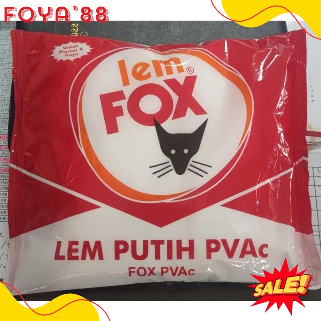 

Lem Putih Fox Merah 700Gr Untuk Plamur Tembok Terlaris! Produk Ini Banyak Dicari