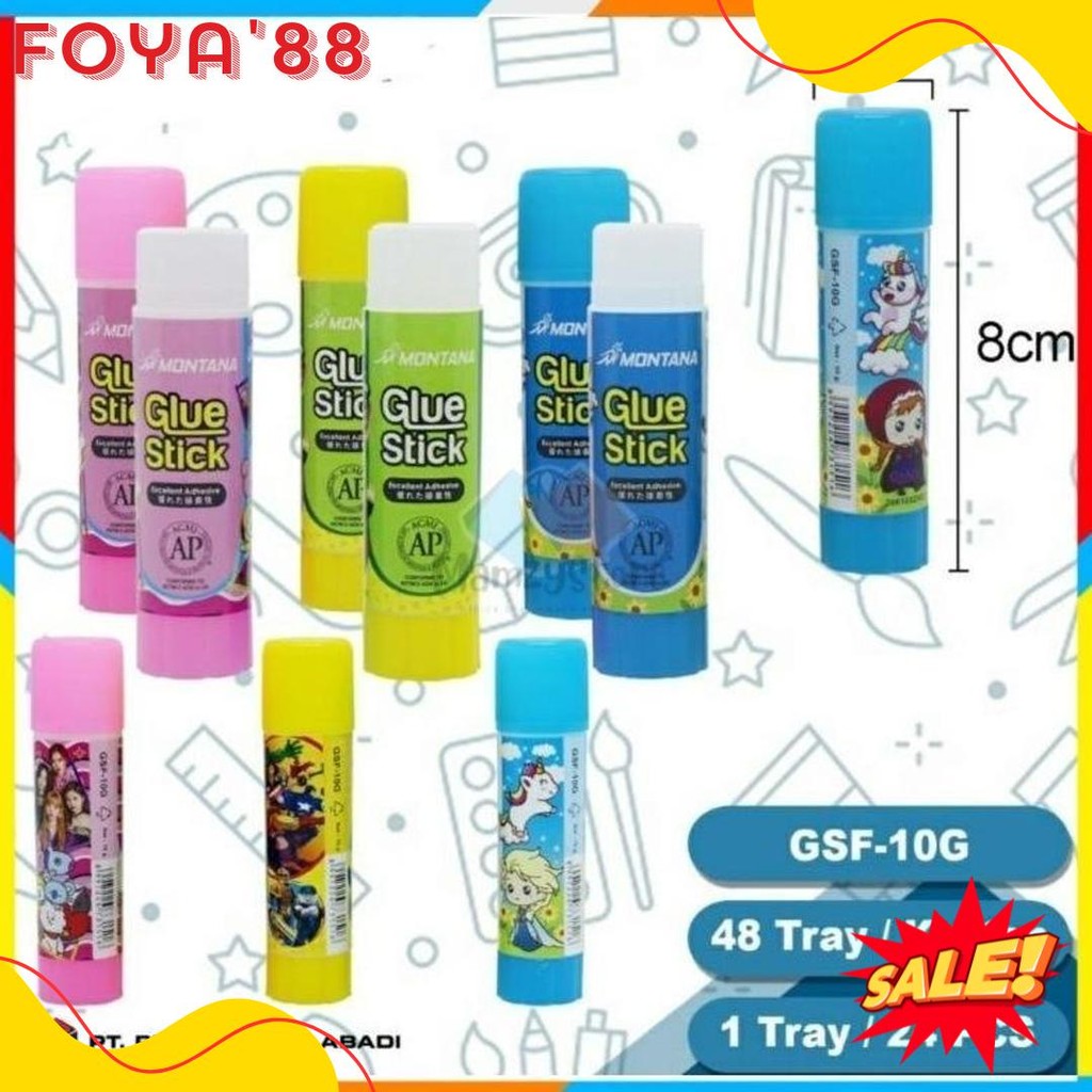 

(24Pc) Lem Stik Kecil 10 Gram / Glue Stick Montana 10 Gram / Lem Murah Montana/ Lem Kertas Non Toxic Flash Sale! Diskon Hingga 70%