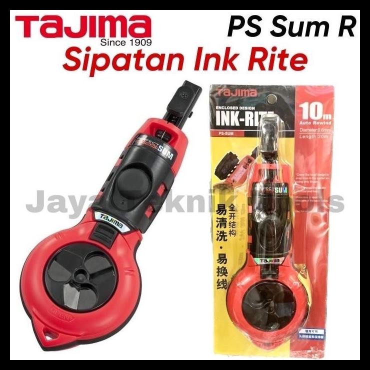 

SALE TERMURAH SIPATAN TAJIMA INK RITE 10M MARKING TOOL ALAT AUTO REWIND JEPANG MERAH