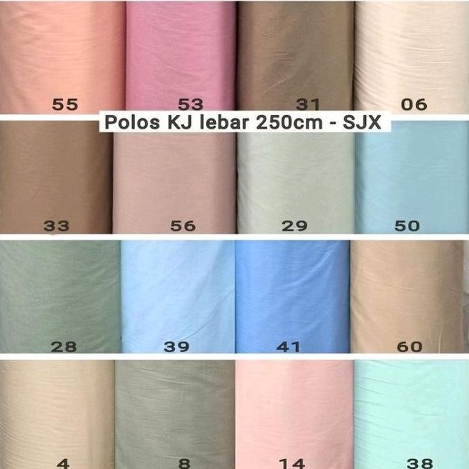 KAIN SPREI KATUN JEPANG POLOS LEBAR 250