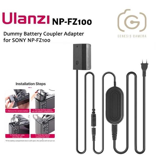 Ulanzi NP-FZ100 Dummy Battery Coupler Adapter for SONY NP-FZ100