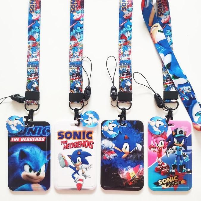

READY ID Card Holder Name Tag Lanyard / Kalung Kartu Sonic The Hedgehog NEW