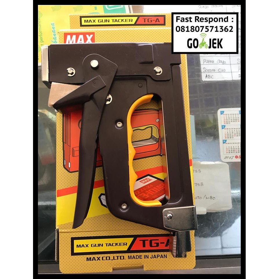 

PRODUK TERBARU GUN TACKER TGA MAX (JAPAN) STAPLER TEMBAK