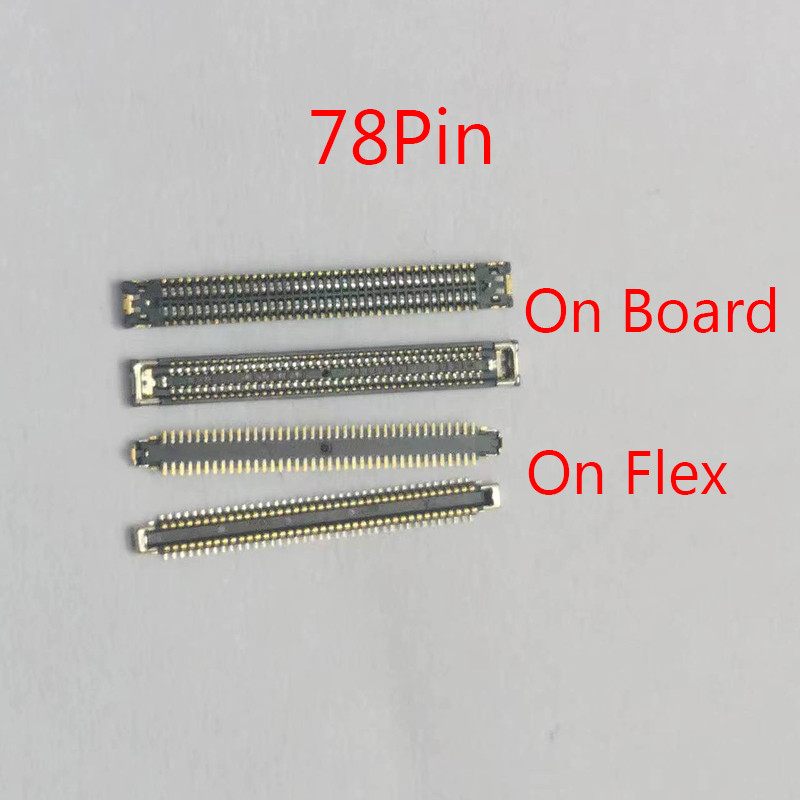 

1-5pcs 78Pin LCD Display Screen FPC Konektor Pada Motherboard Untuk Huawei Nikmati / Honor X7B Pengi