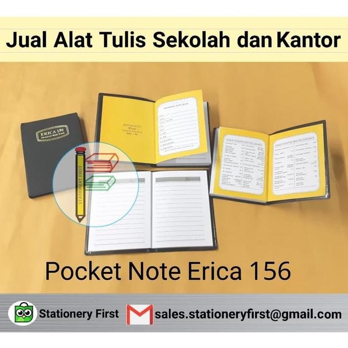 

READY Buku Agenda Notes Kantong Saku (Pocket Notes) Erica 156 Grosir NEW