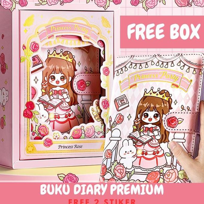 

READY Buku Diary Journal Agenda Notebook Planner Magnetic Hard Cover ST0051 NEW